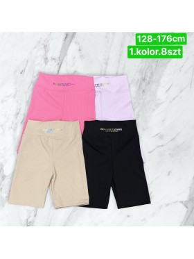 Spodenki dzieciece rozm 128-176, paczka 8szt, 1 kolor