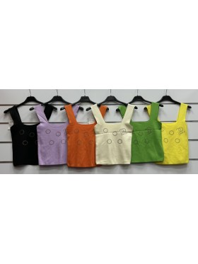 Bluzki damskie Włoski, size uni, paczka 6szt, mix kolor