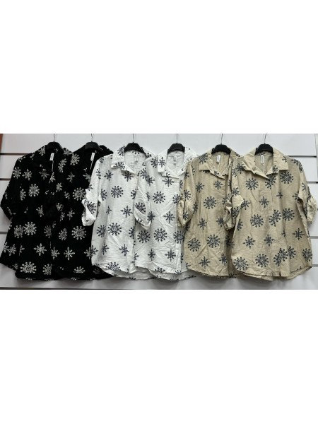 Koszule damskie Włoski, size uni, paczka 6szt, mix kolor