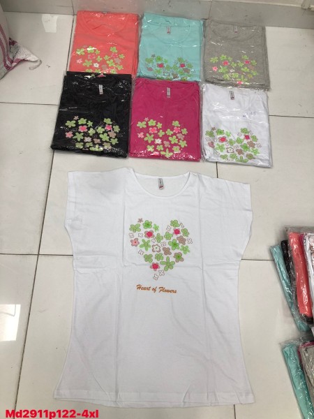 Bluzki damskie , size 2-4xl, paczka 12szt,mix kolor