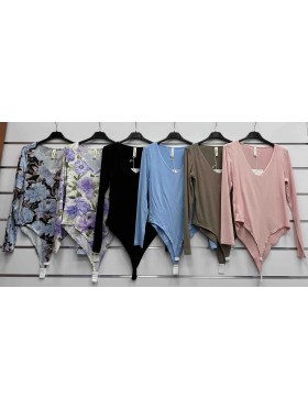 Body damskie Włoski, size uni, paczka 6szt, mix kolor