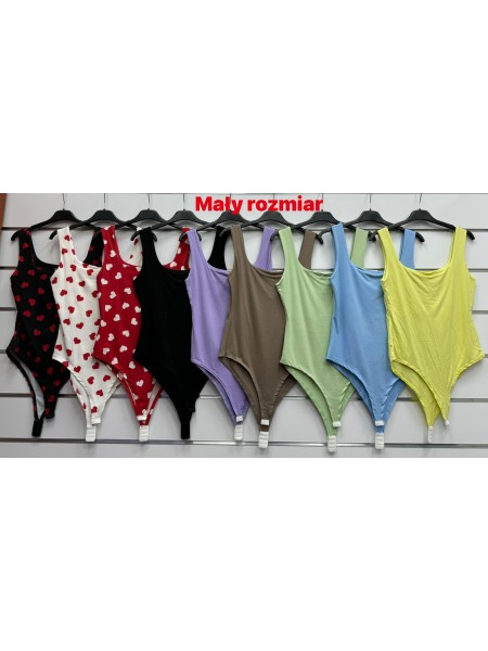 Body damskie Włoski, size uni, paczka 6szt, mix kolor