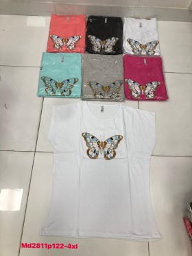 Bluzki damskie , size 2-4xl, paczka 12szt,mix kolor