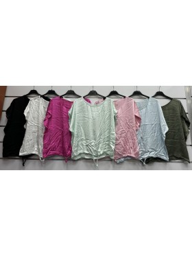 Bluzki damskie Włoski, size uni, paczka 6szt, mix kolor