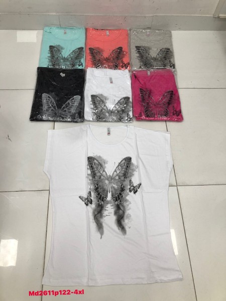 Bluzki damskie , size 2-4xl, paczka 12szt,mix kolor