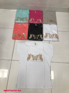 Bluzki damskie , size 2-4xl, paczka 12szt,mix kolor