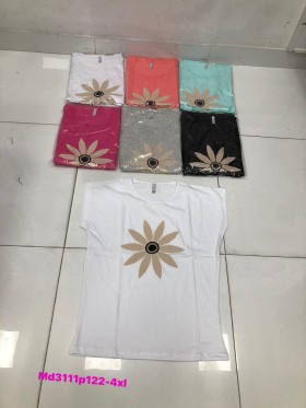 Bluzki damskie , size 2-4xl, paczka 12szt,mix kolor