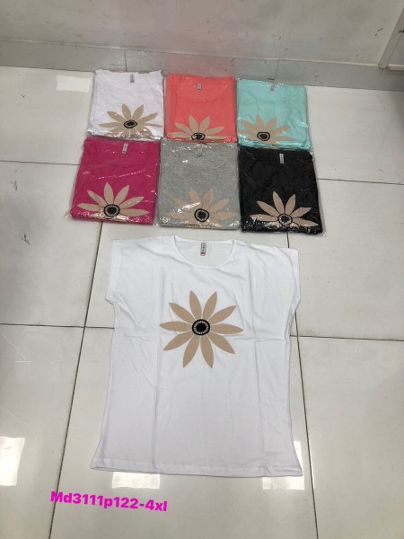 Bluzki damskie , size 2-4xl, paczka 12szt,mix kolor