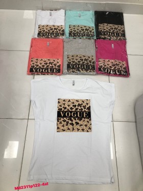 Bluzki damskie , size 2-4xl, paczka 12szt,mix kolor
