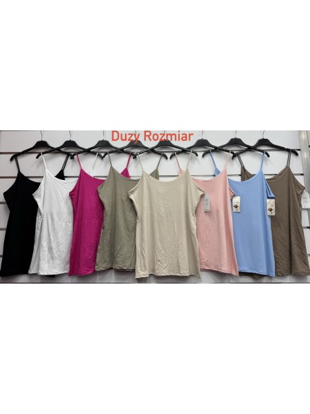 Bluzki damskie Włoski, size uni, paczka 6szt, mix kolor