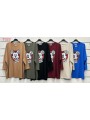 Bluzki damskie Włoski, size uni, paczka 6szt, mix kolor