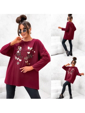 Bluzki damskie Włoski, size uni, paczka 6szt, mix kolor