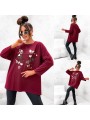 Bluzki damskie Włoski, size uni, paczka 6szt, mix kolor
