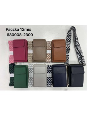 Torebki damskie (standard 12szt ,mix kolor .)