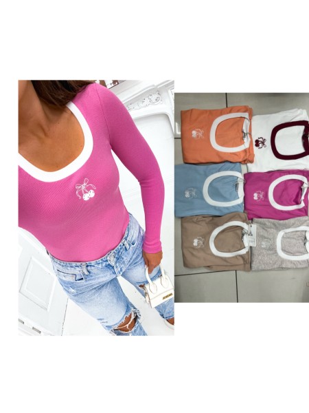 Bluzki damskie Tureckie, size uni, paczka 6szt, 1 kolor