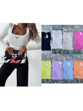 Bluzki damskie Tureckie, size uni, paczka 6szt, 1 kolor
