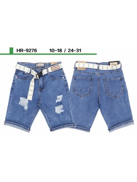 Spodenki jeans dzieciece rozm 10-18 lat, paczka 5szt, 1 kolor