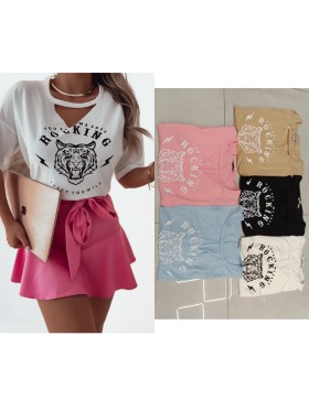 Bluzki damskie Tureckie, size uni, paczka 6szt, 1 kolor