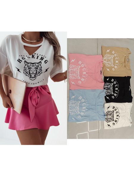 Bluzki damskie Tureckie, size uni, paczka 6szt, 1 kolor