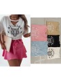 Bluzki damskie Tureckie, size uni, paczka 6szt, 1 kolor