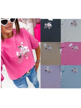 Bluzki damskie Tureckie, size uni, paczka 6szt, 1 kolor
