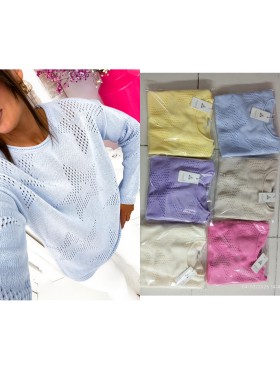 Swetry  damskie Tureckie, size uni, paczka 6szt, 1 kolor