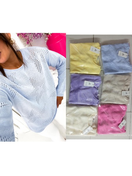 Swetry  damskie Tureckie, size uni, paczka 6szt, 1 kolor