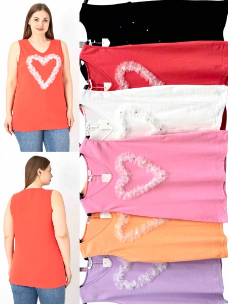 Bluzki damskie Włoskie, size uni, paczka 6szt, mix kolor