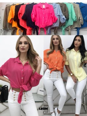 Koszule damskie, size uni, paczka 6szt, mix kolor
