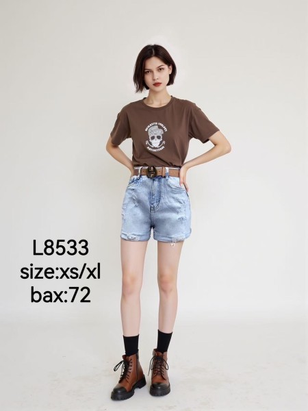 Spodenki jeansowe damskie ,size XS-XL,paczka 12szt ,