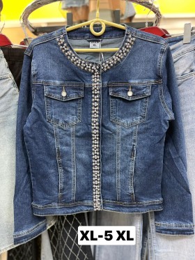 Kurtki Jeansowe damskie ,size XL-5xl,paczka 10szt ,