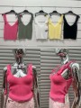 Bluzki damskie Włoski, size uni, paczka 6szt, mix kolor