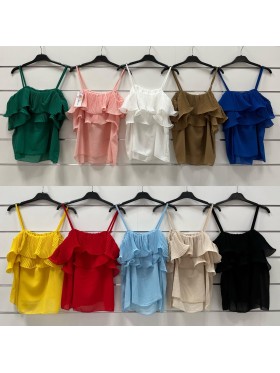 Bluzki damskie Włoski, size uni, paczka 6szt, mix kolor