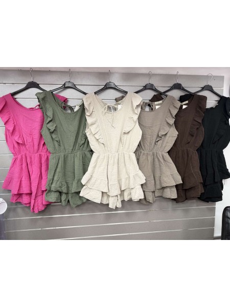 Kombinezony damskie Włoski, size uni, paczka 6szt, mix kolor
