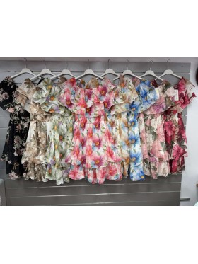 Sukienki damskie Włoski, size uni, paczka 6szt, mix kolor