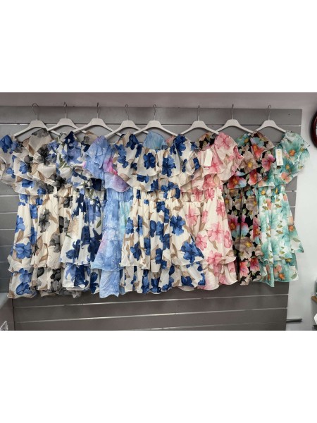 Sukienki damskie Włoski, size uni, paczka 6szt, mix kolor