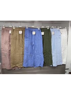 Spodnie damskie Włoski, size uni, paczka 6szt, mix kolor
