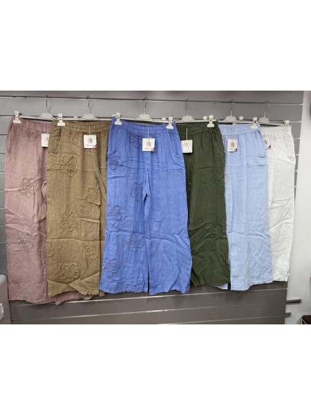 Spodnie damskie Włoski, size uni, paczka 6szt, mix kolor