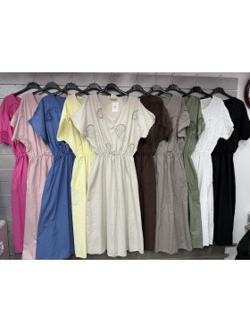 Sukienki damskie Włoski, size uni, paczka 6szt, mix kolor