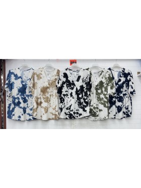 Bluzki damskie Włoski, size uni, paczka 6szt, mix kolor