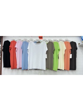 Bluzki damskie Włoski, size uni, paczka 6szt, mix kolor