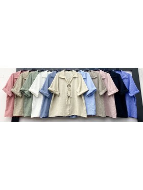 Bluzki damskie Włoski, size uni, paczka 6szt, mix kolor