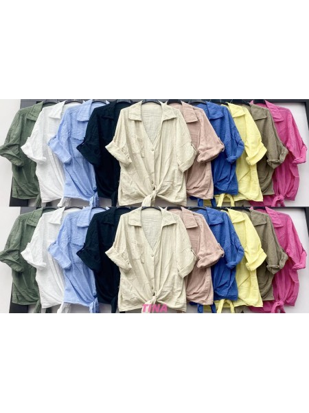 Koszule damskie Włoski, size uni, paczka 6szt, mix kolor