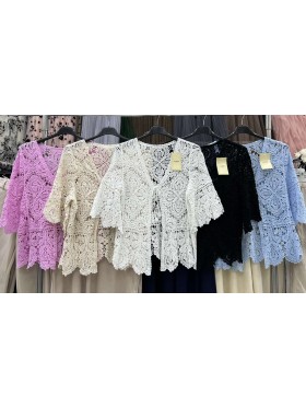 Bluzki damskie Włoski, size uni, paczka 6szt, mix kolor