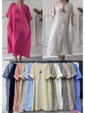 Sukienki damskie Włoski, size uni, paczka 6szt, mix kolor
