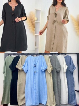 Sukienki damskie Włoski, size uni, paczka 6szt, mix kolor
