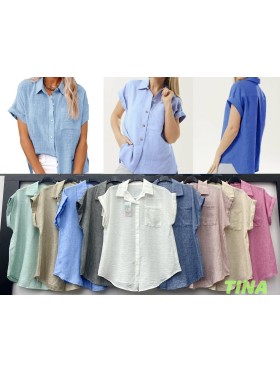 Bluzki damskie Włoski, size uni, paczka 6szt, mix kolor