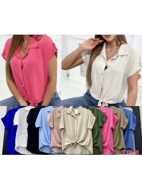 Bluzki damskie Włoski, size uni, paczka 6szt, mix kolor