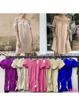 Sukienki damskie Włoski, size uni, paczka 6szt, mix kolor