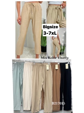 Spodnie damskie , size 3-7xl, paczka 15szt, mix kolor